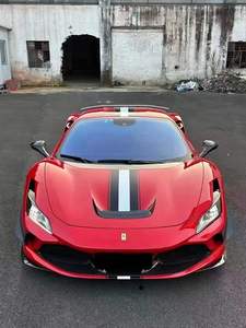 Kit carrosserie en fibre de carbone sèche pour Ferrari <span class=keywords><strong>F8</strong></span>, style <span class=keywords><strong>Novitec</strong></span> : Lame avant, jupes latérales, diffuseur arrière, spoiler, embouts d'aération - Product Image 5