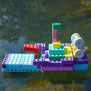 Ensemble de blocs en mousse EVA colorés et créatifs pour enfants, ensembles de blocs de construction DIY pour jouer à l'intérieur et à l'extérieur - Product Image 6