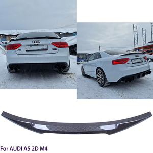 For A5 B8 B8.5 2Door Coupe 8T3 M4 Style Honeycomb Carbon Fiber Rear Spoiler Trunk Wing 2007-2017 - Product Image 2