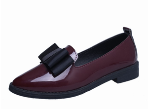 Nuovi prodotti <span class=keywords><strong>scarpe</strong></span> in pelle sintetica con fiocco a punta a bocca bassa <span class=keywords><strong>donna</strong></span> <span class=keywords><strong>tacco</strong></span> <span class=keywords><strong>basso</strong></span> scarpa da <span class=keywords><strong>donna</strong></span> - Product Image 5