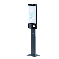 Terminal de paiement en libre-service POS de restaurant de restauration rapide à écran tactile de 27 pouces Kiosque de commande en libre-service debout au sol