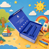 Boîte cadeau personnalisée en forme de valise de dessin animé avec poignée en cuir pour cadeaux d'enfants, jouets et produits de vente au détail