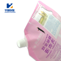 Pochettes à bec verseur personnalisées imprimées 200ml 300ml 700ml en PET+PA+PE, rechargeables et anti-fuite, pour liquides de lessive et produits de vaisselle