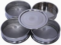 Tamis à terre pour le jardinage, 12 pouces, acier inoxydable de qualité 304, tamis à terre empilable, tamis de laboratoire pour roches et terre