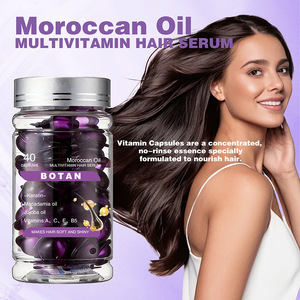 Cápsulas de Aceite para el Cuidado del Cabello con Nutrientes Herbales Orgánicos de Marca Privada OEM de 40 ml, que Brindan Brillo, Suavidad y Fortalecimiento - Product Image 2