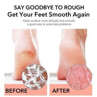 Râpe à pied double face en verre nano Lime à talon Dissolvant de callosités de la peau morte Exfoliant Pédicure Soins des pieds Lime à pied Accessoires