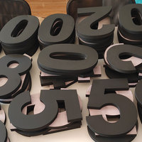 Lettres de l'alphabet en plexiglas peintes en PVC acrylique lettres personnalisées vente en gros