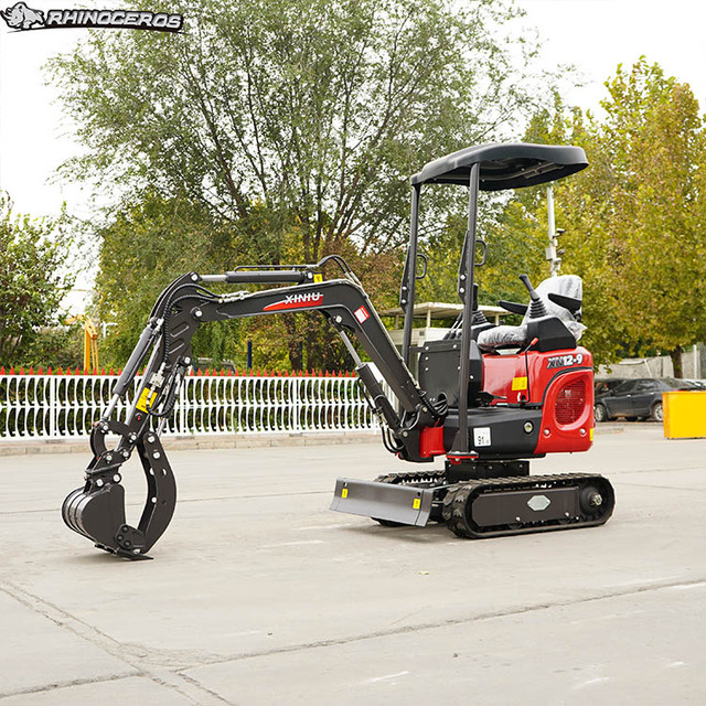 RHINOCEROS Mini Excavator 1.2 Ton XN12-9 CE EPA Farm New Crawler Digger Excavadora 1 Ton 2 Ton Small Excavators Machine