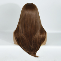Promotion Perruque Sans Colle Lace Frontale Synthétique 13x4 HD en Fibre Synthétique de Haute Qualité Résistante à la Chaleur