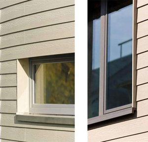 Trung Quốc Nhà Máy Giá Gỗ Ngoài Trời Hạt Tường Siding Sợi Xi Măng Hội Đồng Quản Trị Đục Lỗ <span class=keywords><strong>Composite</strong></span> Chống Cháy Vật Liệu Cho Biệt Thự - Product Image 6