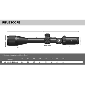 Mira Telescópica DISCOVERY Optics VT-R MS 6-24X42 <span class=keywords><strong>AOAC</strong></span> para Caza, Tiro de Largo Alcance, Colimador, Mira Táctica - Product Image 4