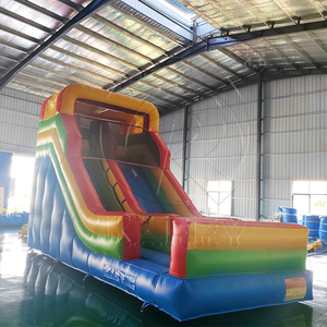 Venta caliente gran tobogán de agua inflable barato y de alta calidad fiesta comercial Material de PVC - Product Image 3