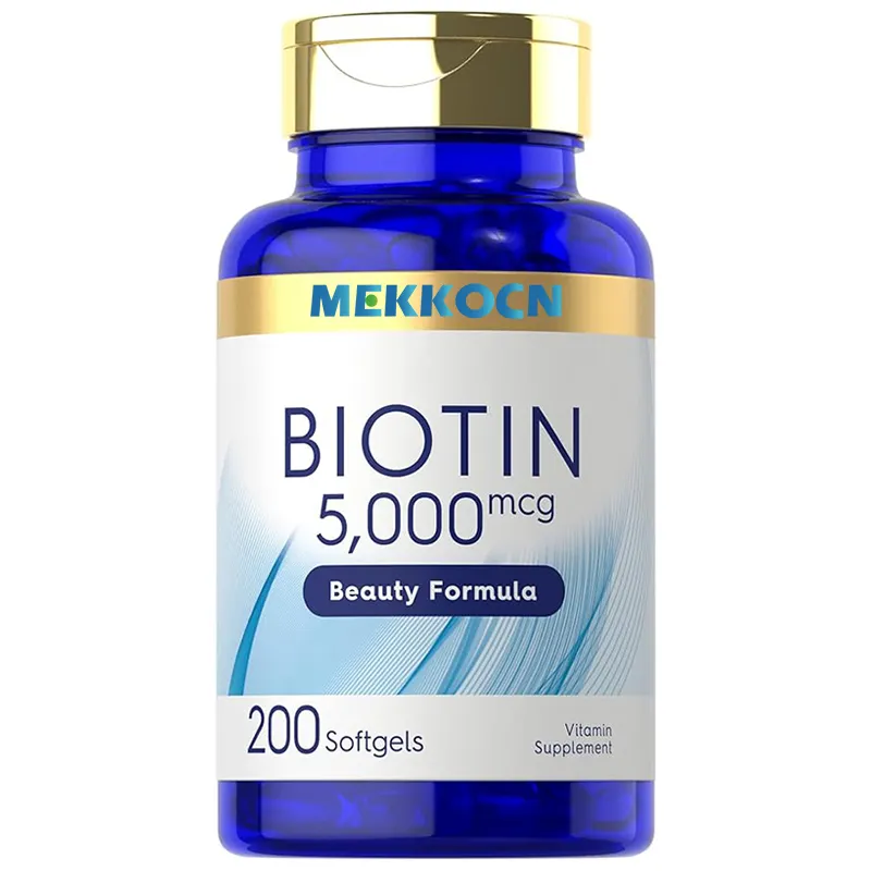 Preiswert Großhandel individuell modisch Biotin Öl Weichhalte-Kapsel mit Vitaminen gesund für Haar Haut und Nägel für Frauen Männer und Erwachsene