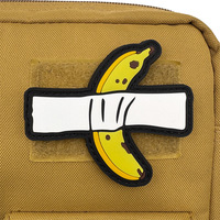 Siap Kirim Patch Karet 3D PVC Lucu Bentuk Pisang untuk Semangat, Cocok untuk Tas Ransel Taktis dan Topi