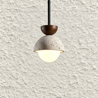 Jueone Suspension ronde en travertin jaune, très vendue, pour chambre à coucher, chevet, salle à manger et salon