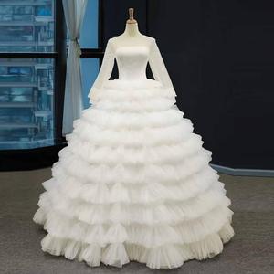 Robes <span class=keywords><strong>de</strong></span> bal <span class=keywords><strong>de</strong></span> mariage Jancember RSM66867 à manches longues, col rond, longueur au sol, style turc, robes <span class=keywords><strong>de</strong></span> <span class=keywords><strong>mariée</strong></span> <span class=keywords><strong>2020</strong></span>, robes <span class=keywords><strong>de</strong></span> bal <span class=keywords><strong>de</strong></span> mariage - Product Image 1
