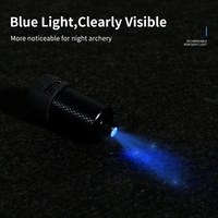 Lumière de visée pour arc à poulies SPG, accessoire de chasse et d'entraînement, LED 6/9/11mm en alliage d'aluminium, outil extérieur à rayon bleu