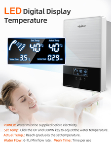 Chauffe-eau électrique instantané pour évier de cuisine 8kW-12kW Chauffage rapide en 5 <span class=keywords><strong>secondes</strong></span> Économe en énergie Contrôle WIFI - Product Image 3