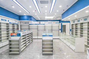 เฟอร์นิเจอร์จัดแสดงร้านขายยาสำหรับร้านขายยาการออกแบบตกแต่งภายในประหยัดพื้นที่03-GJZYS007-P1 - Product Image 6