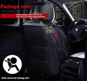 Coprisedili per auto in pelle impermeabile 5D sport set completo per camion honda civic toyota BMW audi polo - Product Image 4