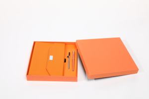 Новый Деловой Подарок из искусственной кожи, рекламные офисные блокноты в твердом переплете с ручкой, подарочная коробка - Product Image 3