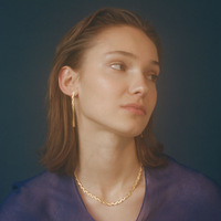 Ensemble collier et bracelet en acier inoxydable plaqué or 18 carats, chaîne serpent torsadée, boucles d'oreilles à pompon, style chunky