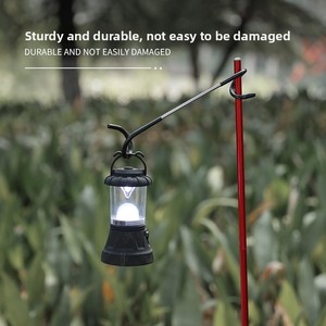Support de <span class=keywords><strong>lampe</strong></span> à <span class=keywords><strong>gaz</strong></span> extérieur multifonctionnel en métal, crochet en S double extrémité bidirectionnel pour tente et support de <span class=keywords><strong>lampe</strong></span> queue de cochon pour le camping - Product Image 3