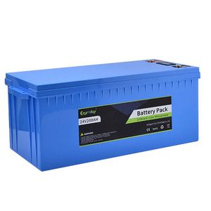 แบตเตอรี่ลิเธียมไอออนไอรอนฟอสเฟต 24V 200ah 12V 200Ah 25.6v 200ah สำหรับเก็บพลังงานแสงอาทิตย์แบบ Deep Cycle - Product Image 1
