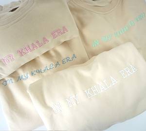 เสื้อสเวตเตอร์คอกลมของผู้ชายผ้าฝ้าย100% ล้วนเฮฟวี่เวต400แกรมเทคนิคปักขนแกะสีพื้น - Product Image 5