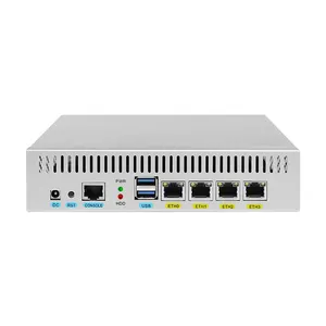 冠丰迷你电脑J4125 | 4G 5G sim卡插槽2迷你PCIE 4 i225 2.5G RJ45局域网AES NI 1 RJ45 COM支持pfSense Win10 IKUAI