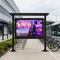 Layar Digital Signage Luar Ruangan 32-75 Inci, Tahan Air IP65, Kecerahan Tinggi, LCD untuk Iklan dan Grafik, Cocok untuk Bandara dan Pendidikan