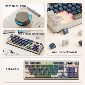 LangTu L98 Three-mode BT Wired Wireless Keyboard High Appearance Quality keyboard Gaming Office Silent Film Key Pad in stock - Product Image 4