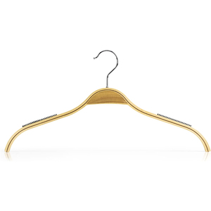 Logo personnalisé luxe jean pantalon fourrure vêtements cintres Clips vêtement noir Rose or argent or cintres en plastique pour magasin de vêtements - Product Image 3