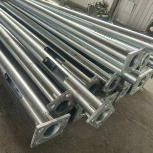 Poste de luz de calle de precio más bajo para antiguo galvanizado 3M 9m 10m 20Ft doble cara al aire libre Solar Metal linterna pública entrada - Product Image 1