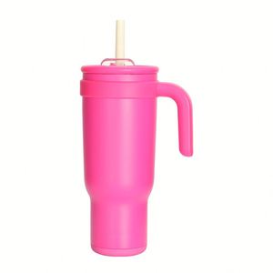 Leakproof Insulated Stainless Steel Tumbler With Classic Design Lid Straw Hot and <b>Cold</b> Beverages for Children - Product Image 2