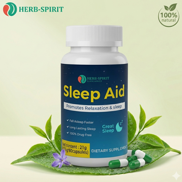 Herbal Sleep Supplement Sleep Aid Capsules for Adults Non Melatonin Formula with Natural Ingredients for Calm Restful Sleep