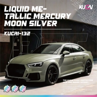 Film PVC de haute qualité à effet liquide métallique argent mercure brillant, changeant de couleur, pour covering de carrosserie automobile - Meilleure vente