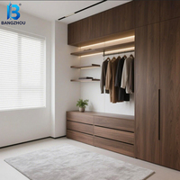 Armoire en métal et bois personnalisée, style industriel moderne, avec étagères ouvertes pour le rangement des vêtements – Offre Spéciale