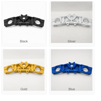 Collier de fourche supérieur triple en aluminium CNC pour moto avec boulons de serrage, service CNC