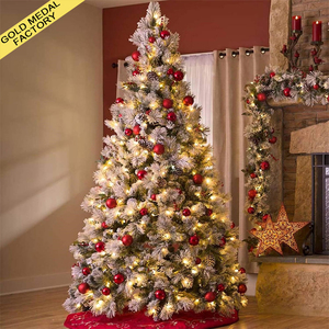 Neve floccato artificiale albero di natale decorazione lussureggiante ramo Premium pino albero di Natale per la festa in ufficio a casa Navidad Noel Natal - Product Image 1
