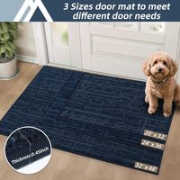 Entrée intérieure 20*32 pouces tapis de porte absorbant antidérapant profil bas tapis d'entrée trappeur tapis lavable pour porte d'entrée