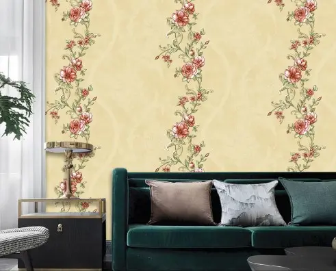 Special 3d flower pvc wallpaper design wallpaper for interior decoration