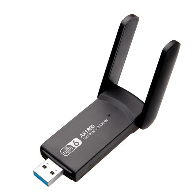 Ax1800 Wireless Wifi 6 External USB3.0 Adapter Single Band 2.4Ghz Mt7921 Chip High-Speed Dongle Laptop Stock