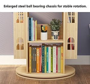 Kệ sách xoay 360 hiển thị tầng đứng kệ sách lưu trữ giá trẻ em kệ sách - Product Image 5