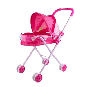 아기 인형 유모차 Swiveling 바퀴를 가진 Foldable 유모차는 유아와 아이를 위한 놀이 장난감을 가장합니다