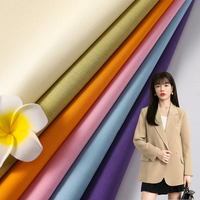 100% tissu tissé en polyester T48 * T48 110*80 matériau teint doux pour robes arabes tissu anti-boulochage pour filles et garçons robes
