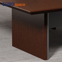 EGROspace Mobilier Professionnel Haut de Gamme : Table de Conférence Grande pour Salle de Réunion avec Gestion des Câbles
