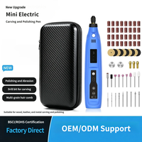 Mini kit d'outils rotatifs sans fil DIY, 8 vitesses, batterie 2.0AH, ensemble de 72 pièces pour le polissage de modèles d'imprimantes 3D