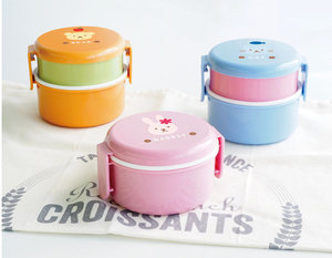 Ensemble de boîtes à lunch pour enfants, respectueux de l'environnement, avec poignée, boîte à lunch pour la cuisson, boîte à lunch portable et vaisselle gratuite - Product Image 2