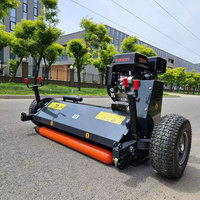 Vente flash ZYFT-150 1,5 m à 150 tr/min, faucheuse à fléaux tractée par ATV avec moteur à essence de 15 ch pour ATV, voiture ou tracteur, robot récolteur